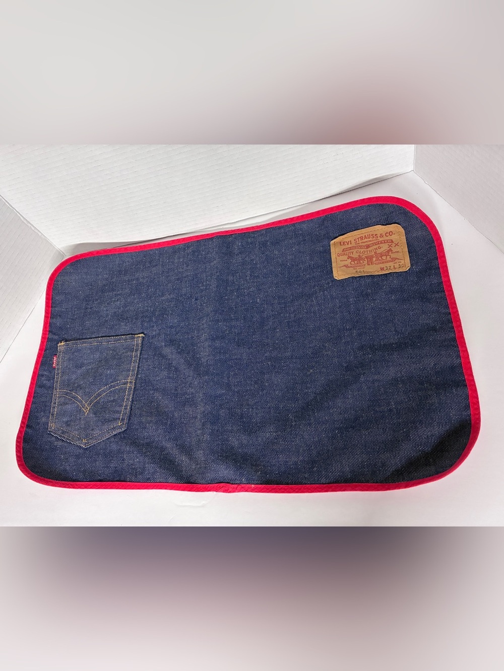 Levi’s: Vintage 501 Denim (1) Placemat Big E Dark Wash